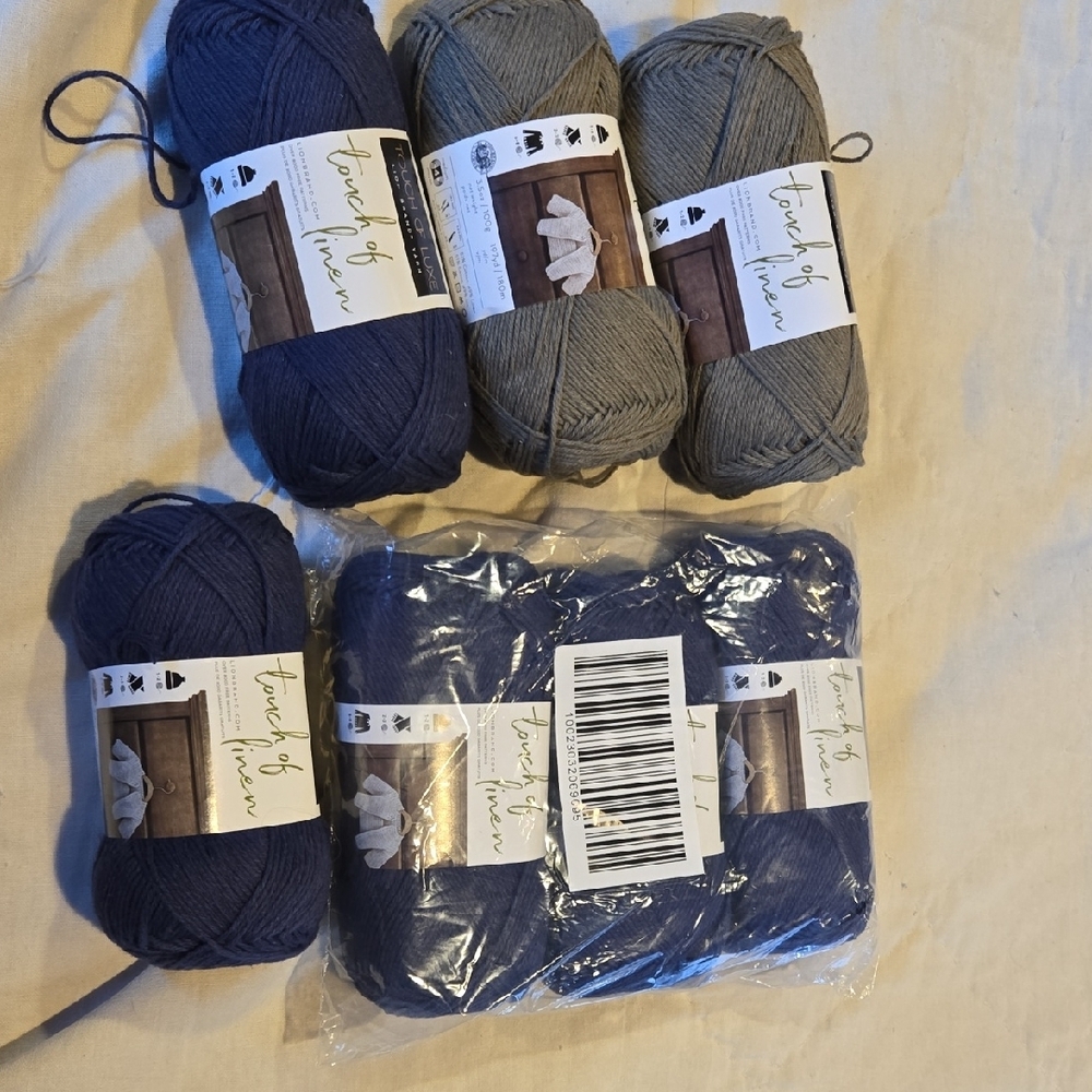 Lion Brand Touch Of LinenYarn Bundle